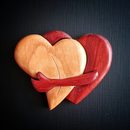 Hug From My Heart For You (Handmade Wood Carvings)