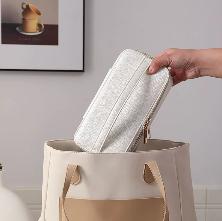 Travel Jewelry Box with Small Pouches