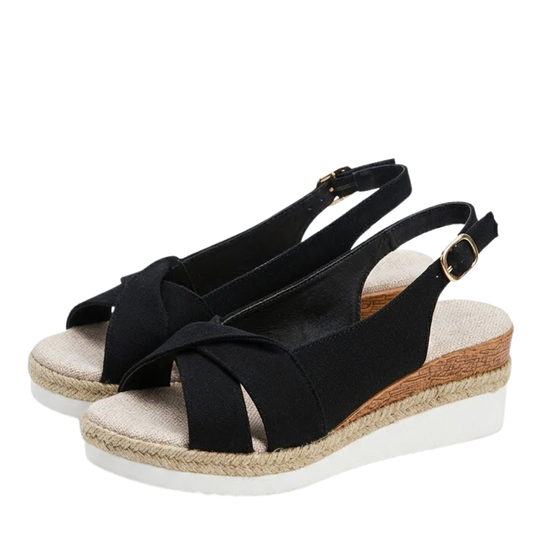 Glamour – Sandali comodi - Nero - 36