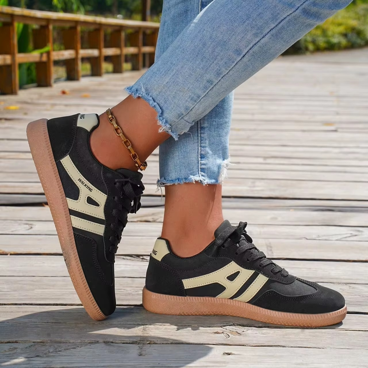 FlexLine – Sneakers comode - Nero - 37