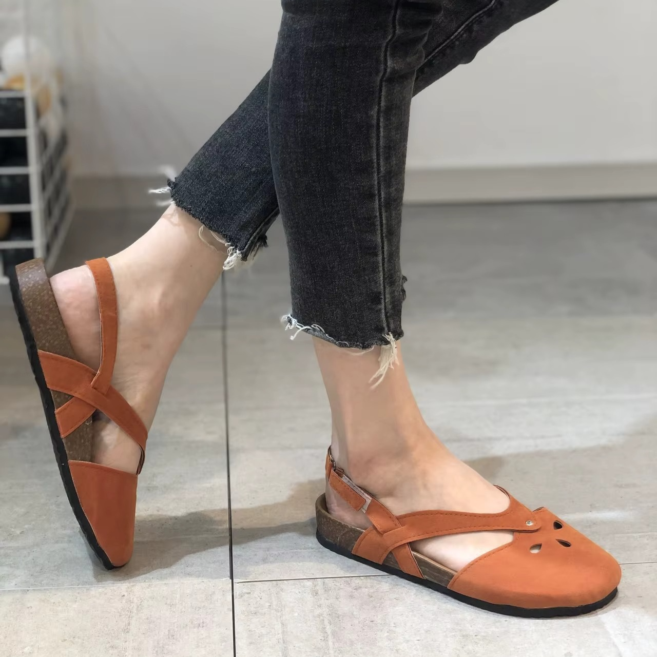 Iza – Sandali comodi - Grigio - 38