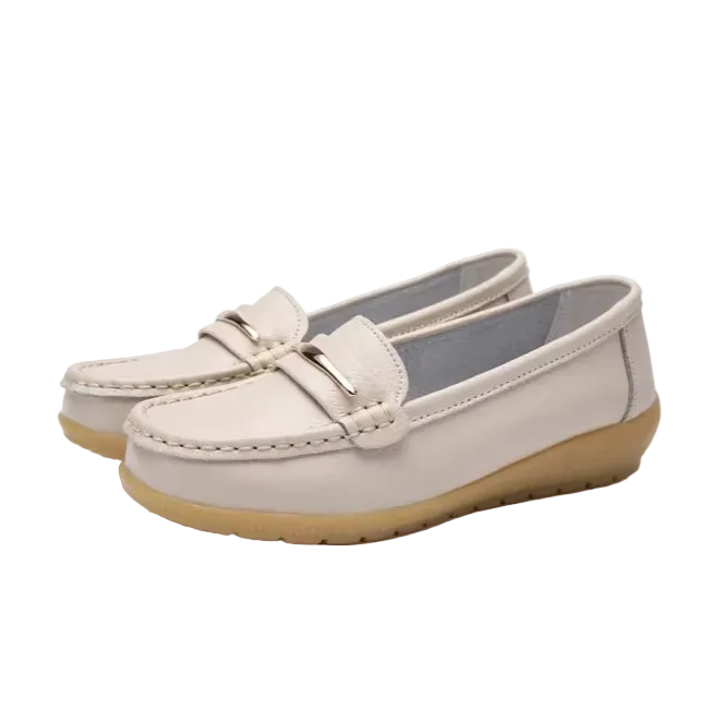 Vittorio – Mocassini comodi - Beige - 35