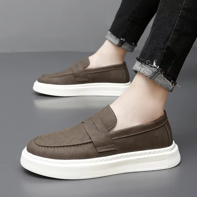 Vita – Mocassini comodi - Marrone oliva - 40