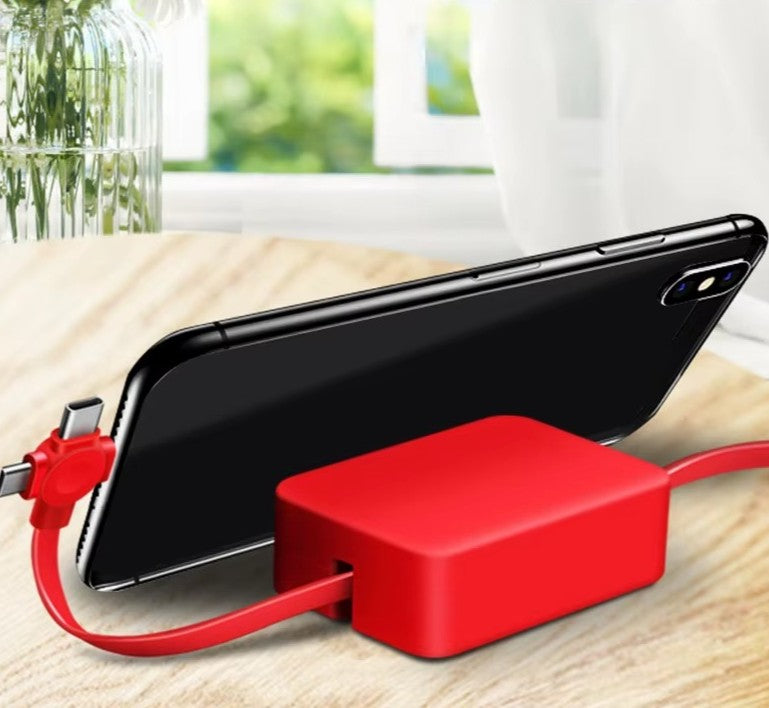 3-in-1 Charging & Data Cable – With Built-In Storage
