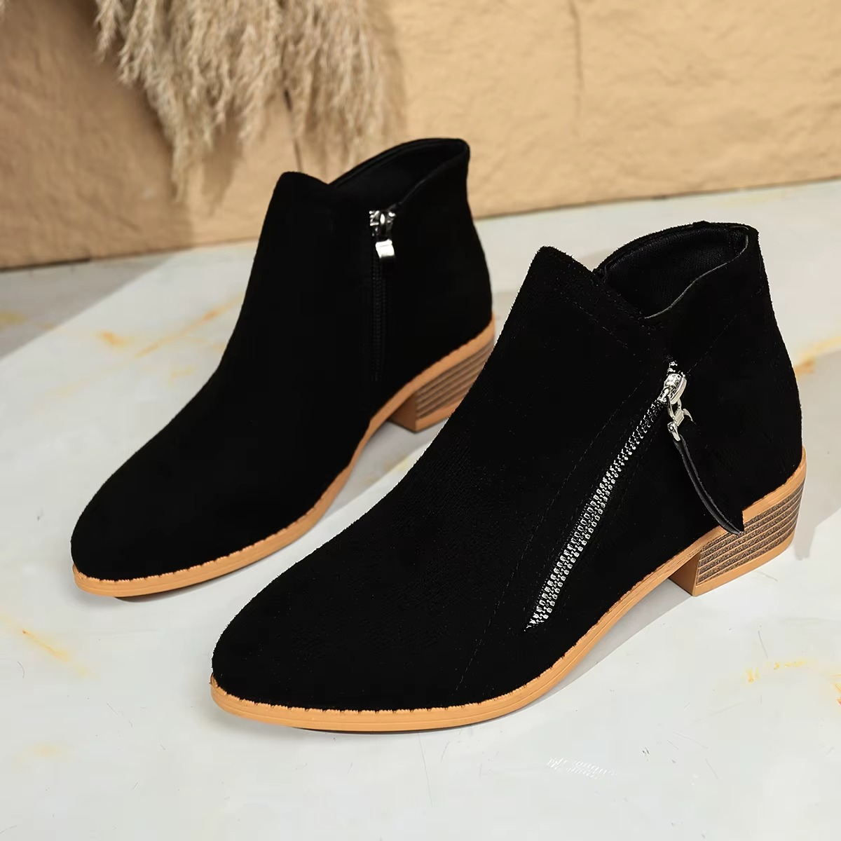 Flora – Stivali comodi - Nero - 36