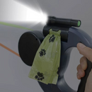 Dual Dog Leash with Tangle-Free Swivel & LED Light