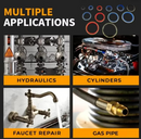 100pcs/ 245pcs Assorted Sealing Gasket Set