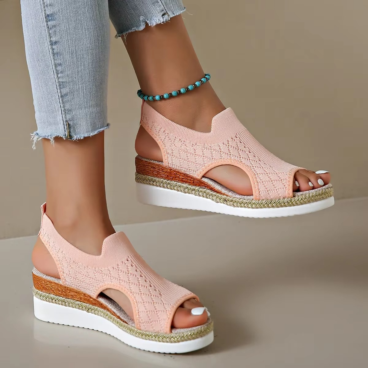 FlexBella – Sandali comodi - Bianco - 39