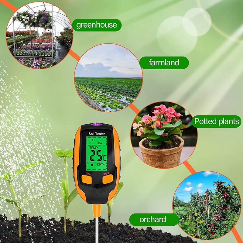 Digital 4-in-1 Soil Test Meter