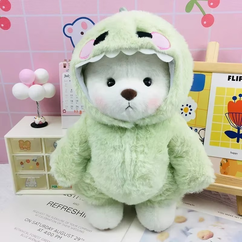 Getahug Furry Dino Bear | Handmade Jointed Teddy Bear Gift