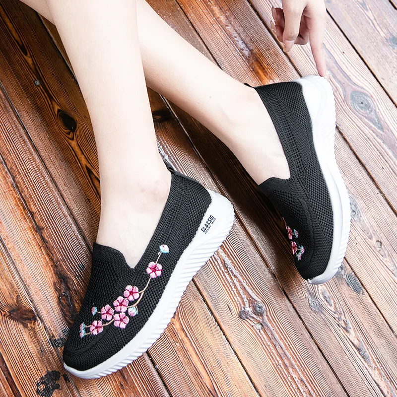 Flower – Sneakers comode - Nero - 38