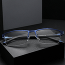 Metal ultra-light half-frame photochromic multifocal glasses