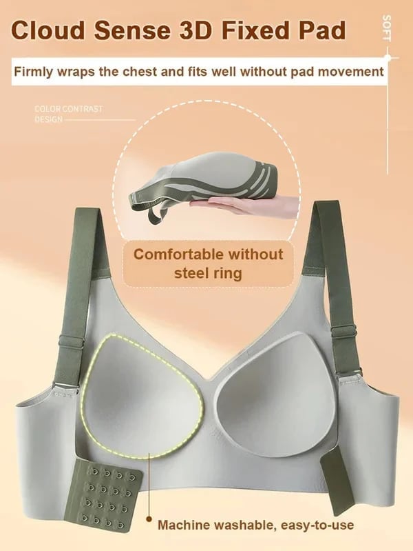 Wire-Free Top Support Bra