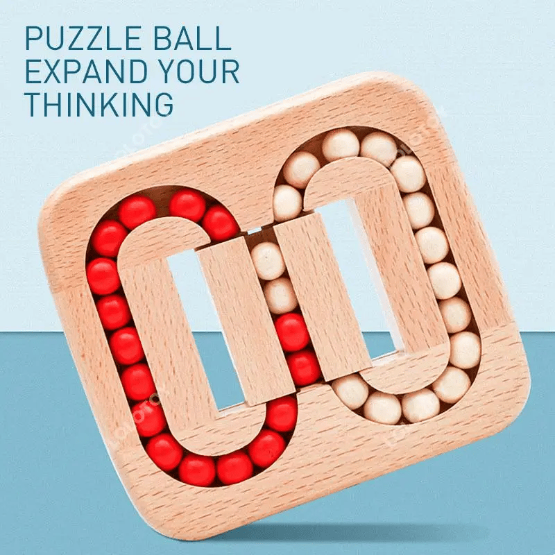 Rotating Magic Bean Toy Wood Puzzles For Adults and Kids