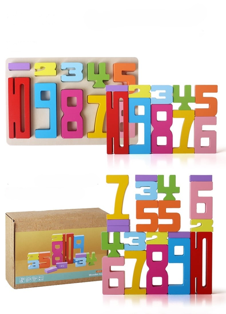 Montessori Wooden Number Blocks – Natural Learning, Tactile Play, Early Math Skills