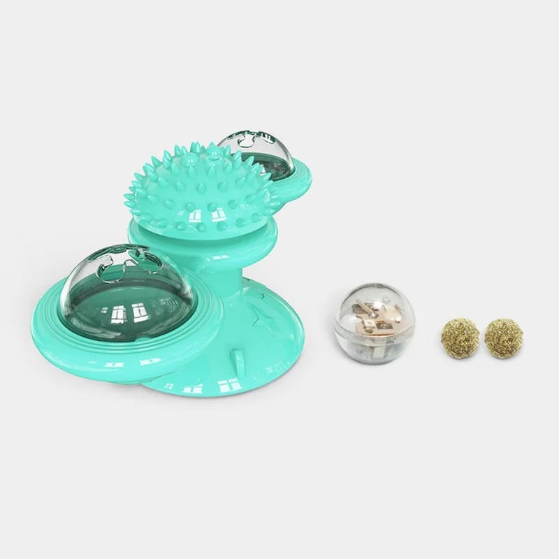 Interactive Windmill Cat Toys with Catnip