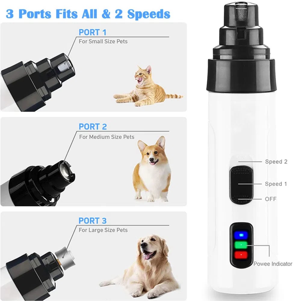 Rechargeable USB Charging Electric Pet Nail Grinder