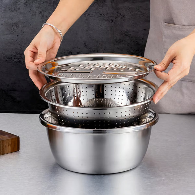 Multifunctional stainless steel basin