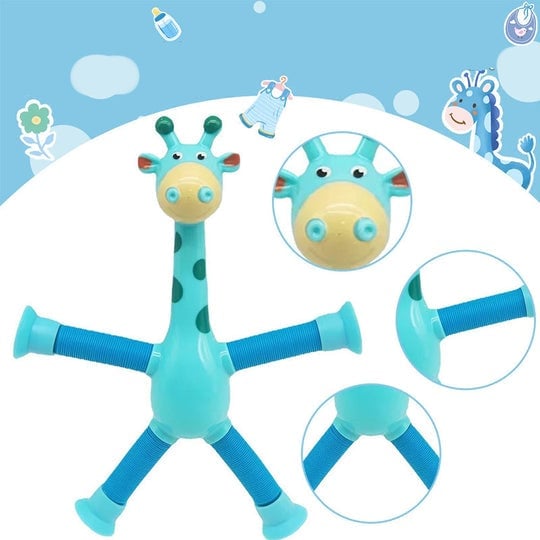 Telescopic Suction Cup Giraffe Toy