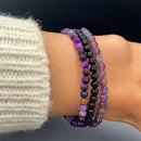 Amethyst Stress Relief Bracelet Set