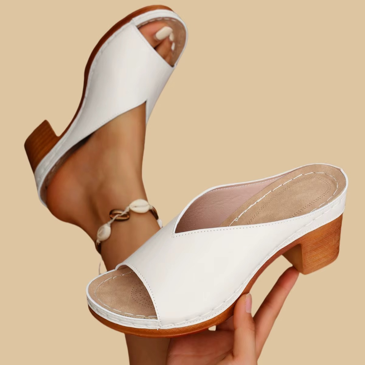 Zarah – Sandali comodi - Bianco - 42