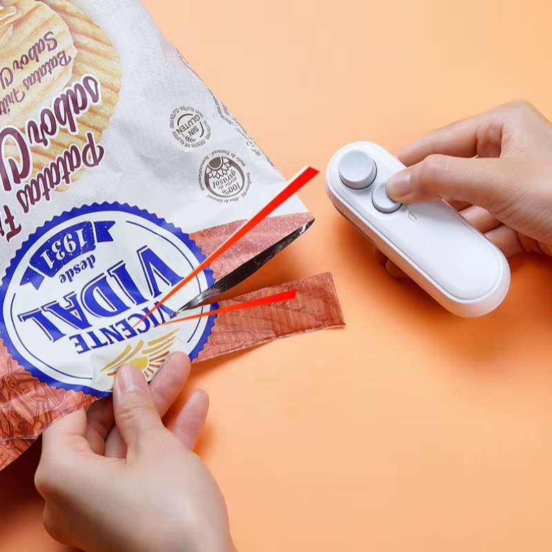 Mini Bag Sealer with Cutter and Magnet