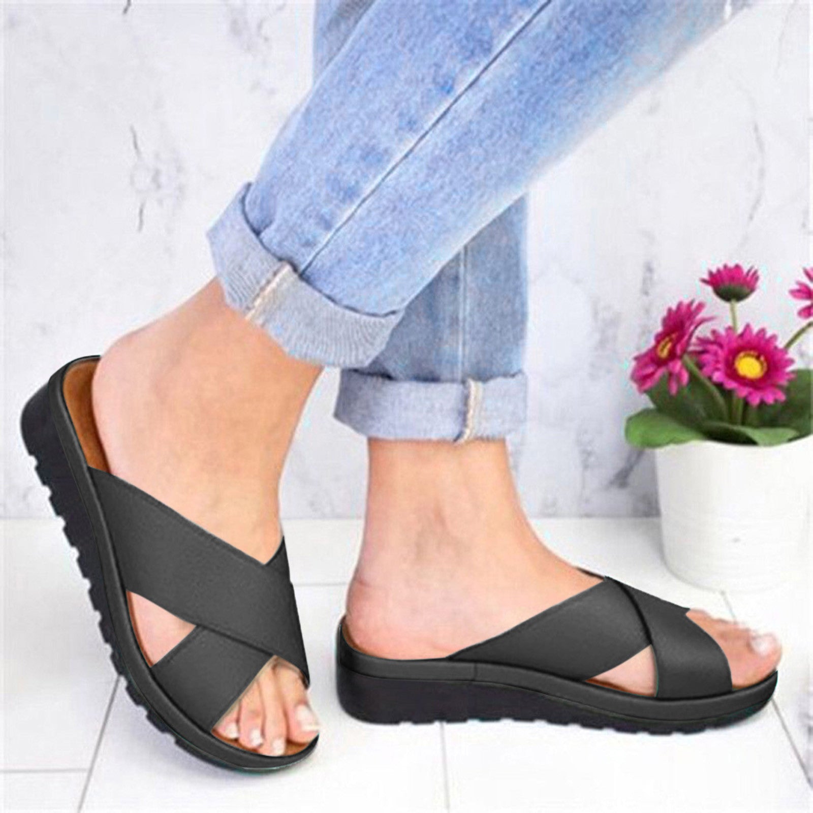 Stylus – Sandali comodi - Nero - 36