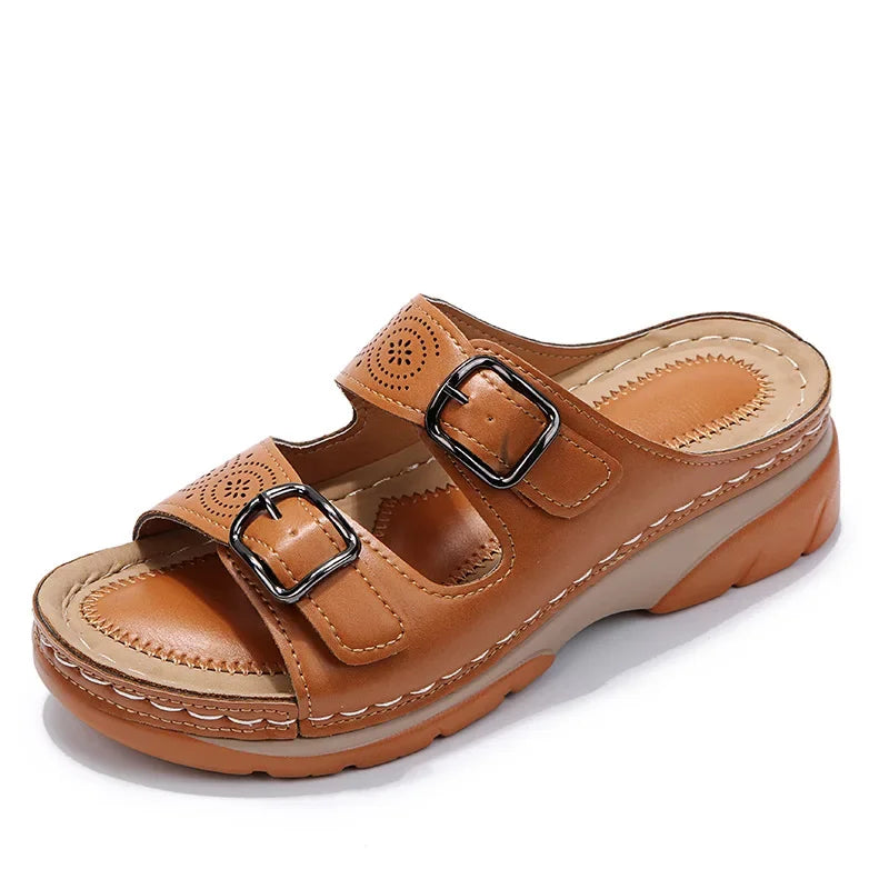 Via Confort – Sandali comodi - Marrone - 35