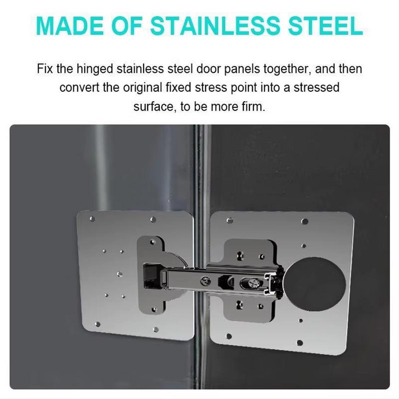 Repair piece for side hinge plate