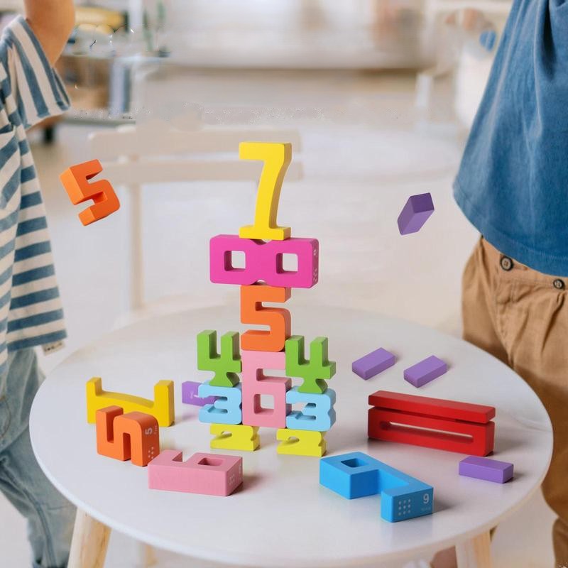 Montessori Wooden Number Blocks – Natural Learning, Tactile Play, Early Math Skills