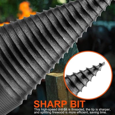 Round Shank Firewood Drill Bit