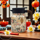 Vintage Floral Pattern Tea Thermos