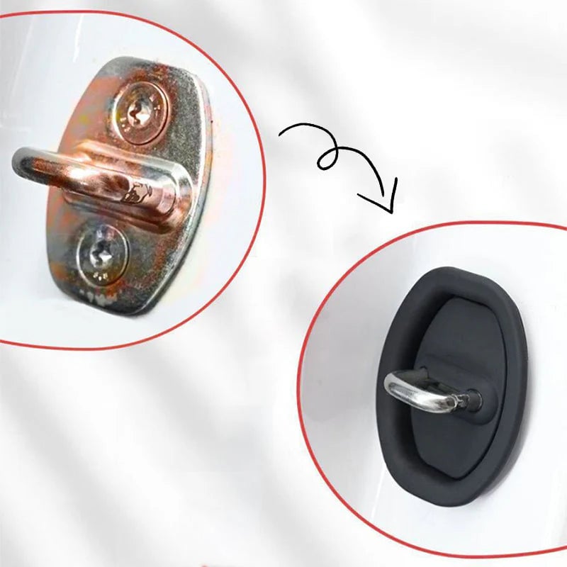 Car Silicone Door Latch Protective Cover(4 PCS)