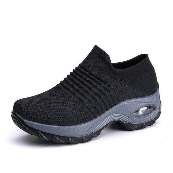 Air Comfort – Sneakers comode - Nero/Grigio - 35